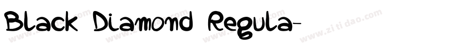 Black Diamond Regula字体转换